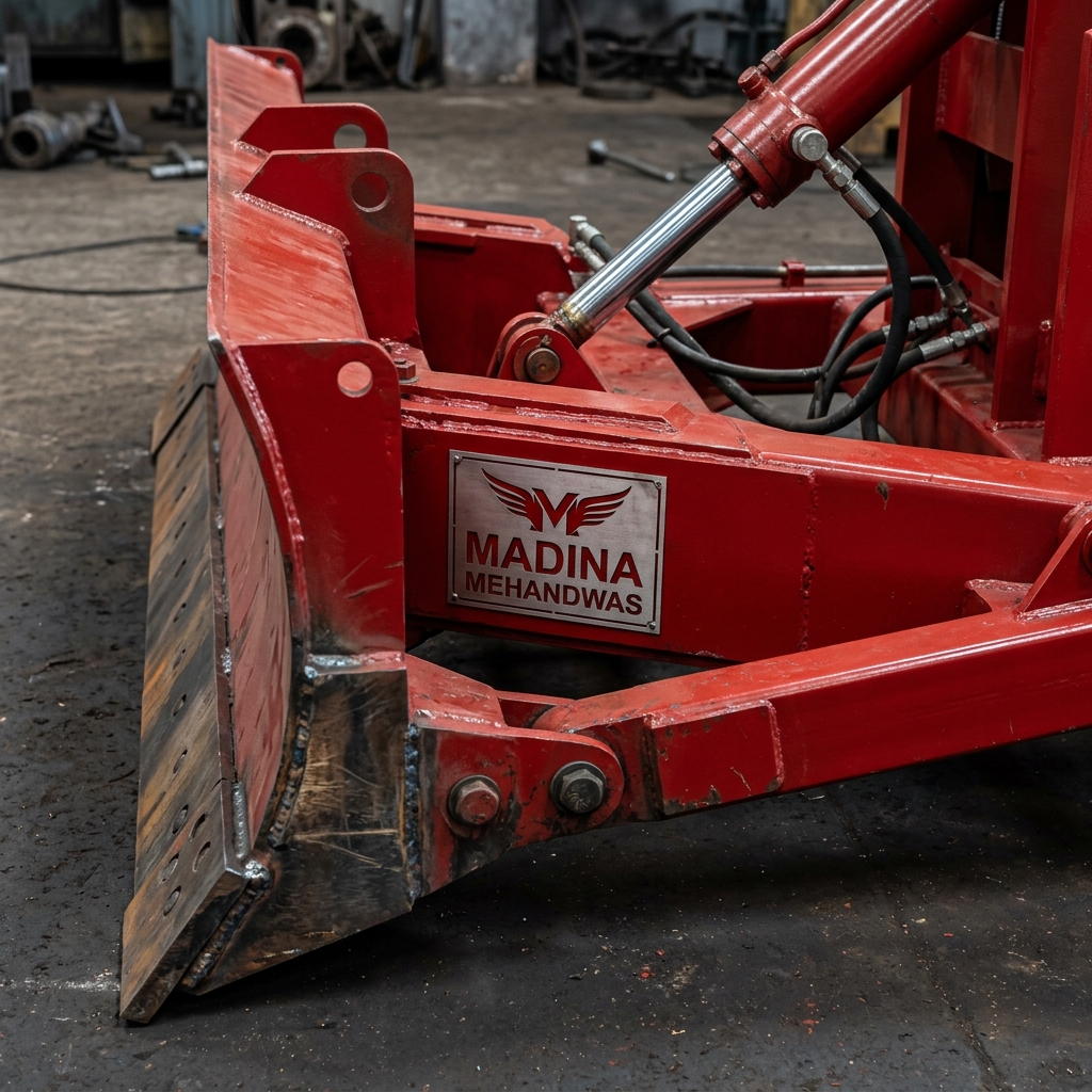 Dozer Blade Hydraulic Detail Close Up