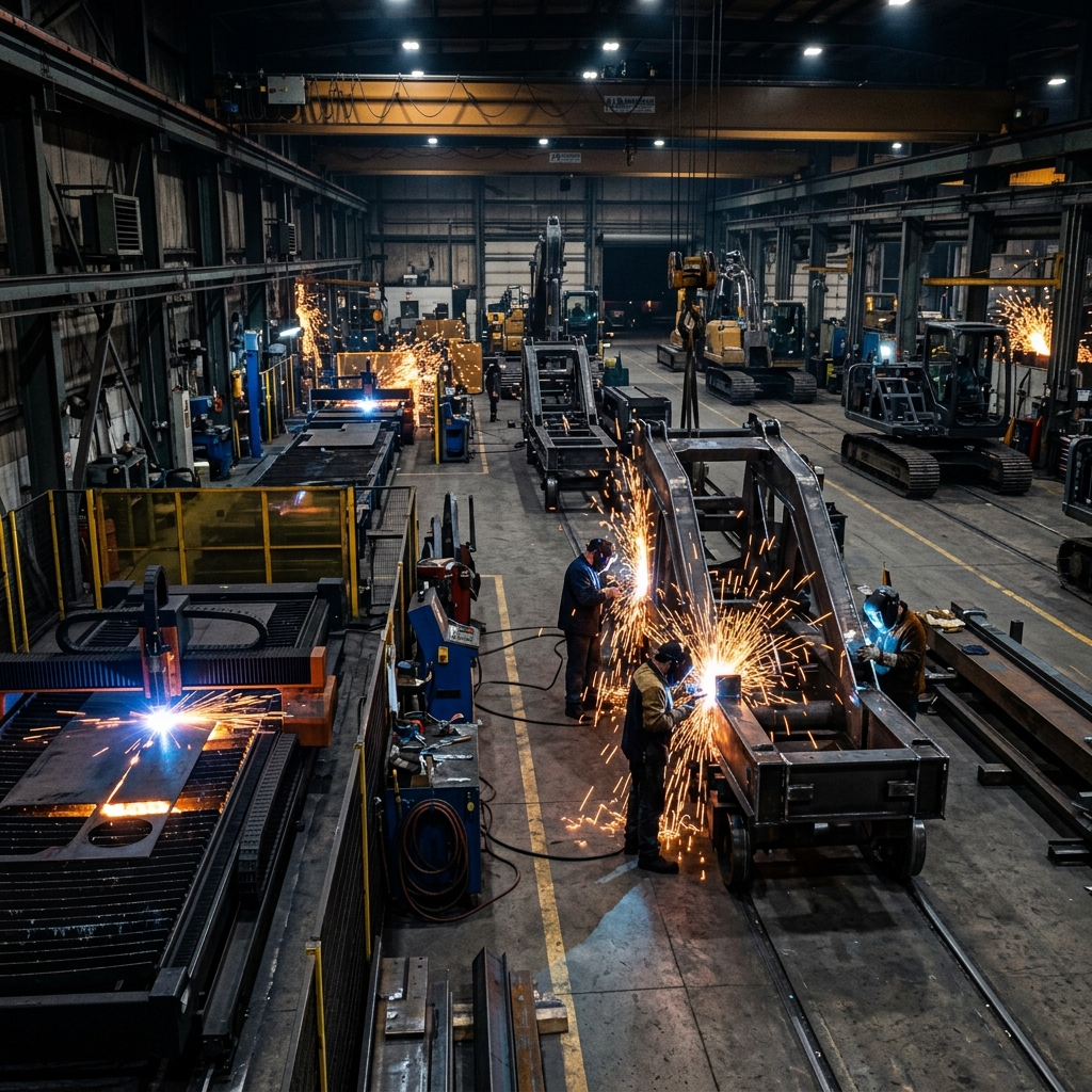 Madina Manufacturing Workshop floor - metal welding and fabrication line