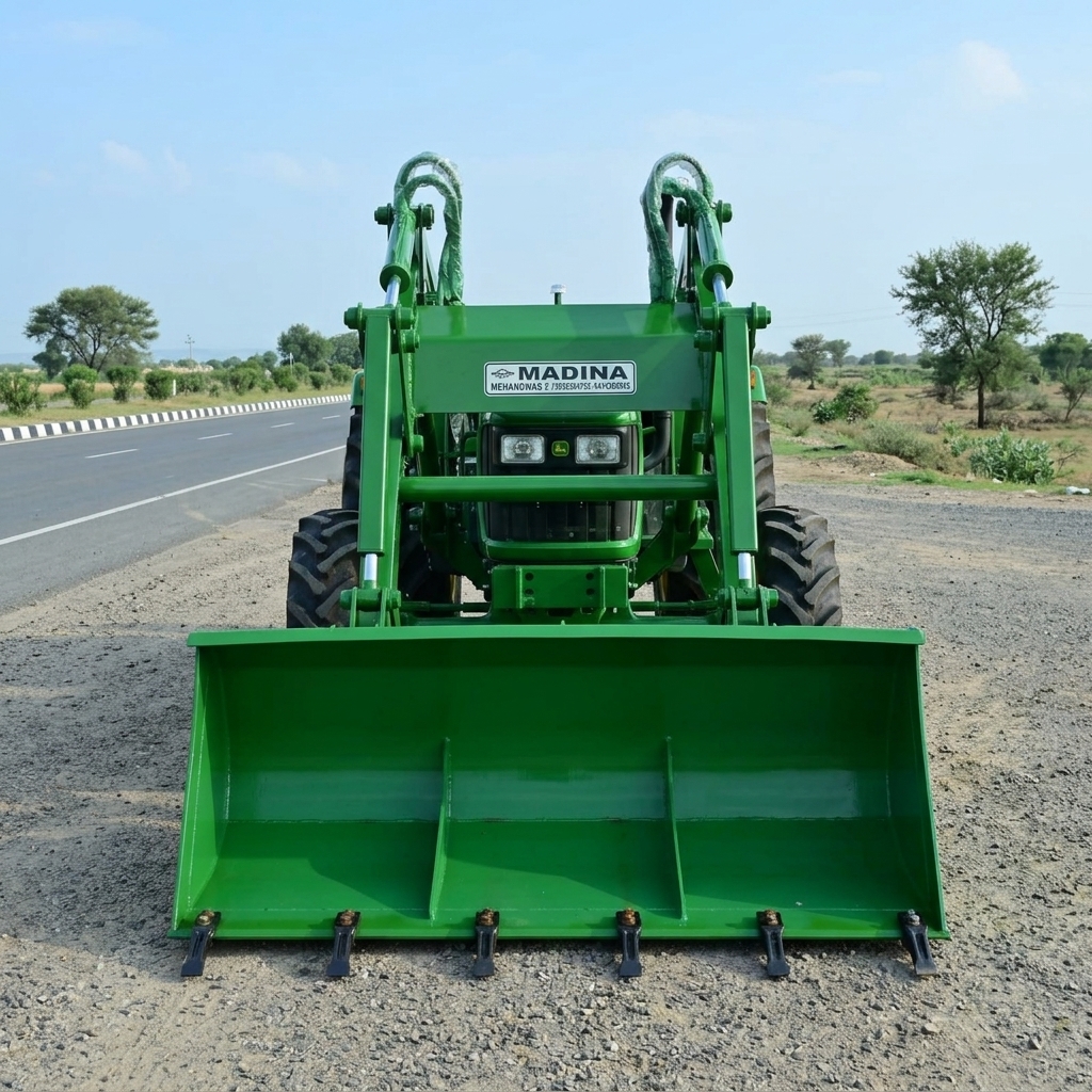 Green Madina L-1411 Loader Direct Front View